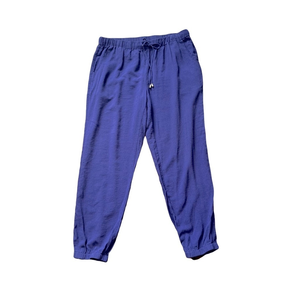 Soft Surroundings | Blue Pull On Drawstring Rayon… - image 1